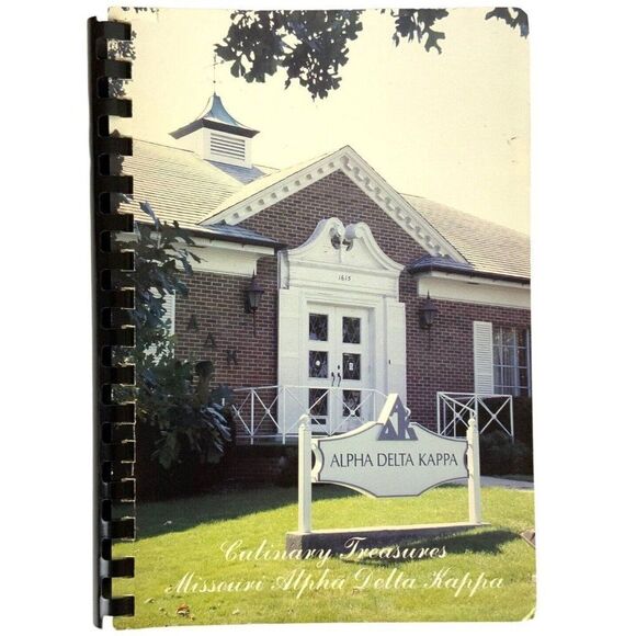 Missouri Alpha Delta Kappa ADK Cookbook Culinary Treasures Women Educators 1988 - Picture 1 of 11